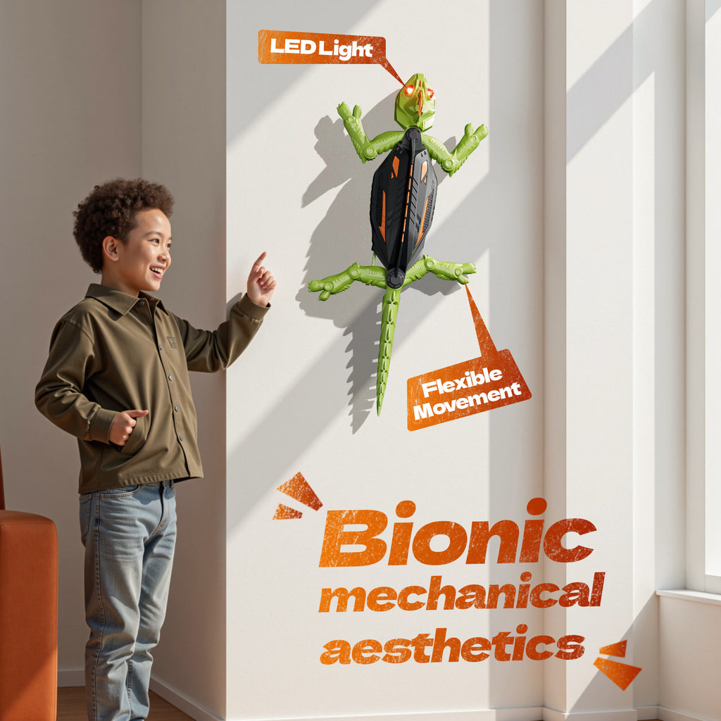 Remote Control Wall-Climbing Lizard Toy for Pets