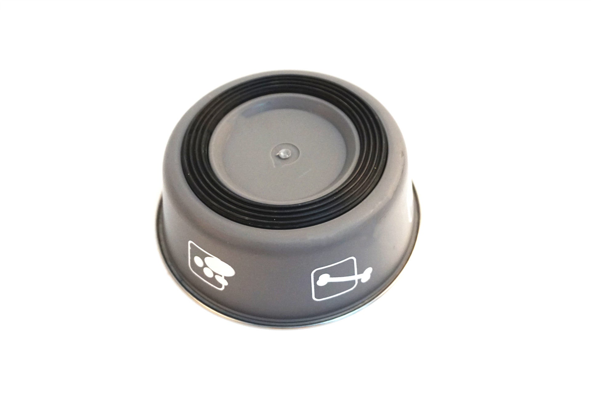 Stainless Steel Pet Food Bowl with Plastic Base