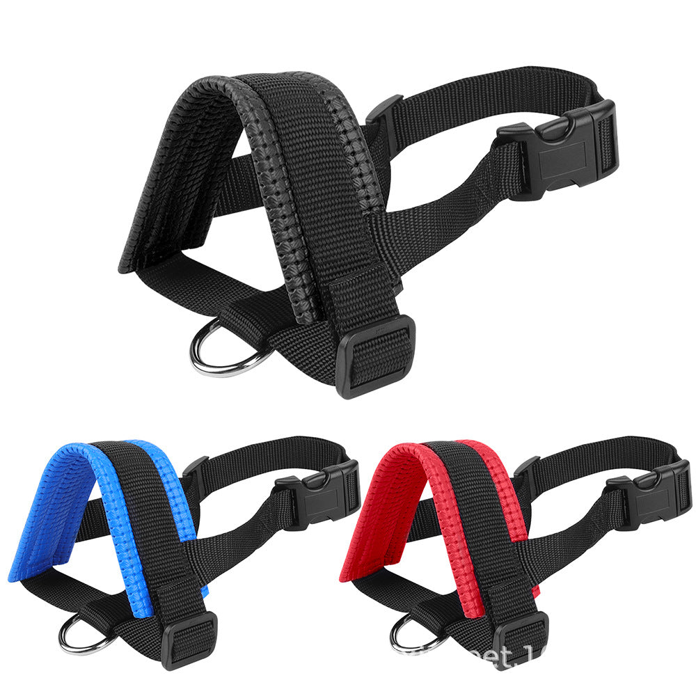 Adjustable Breathable Dog Muzzle – Anti-Bark Nylon Guard for Dogs