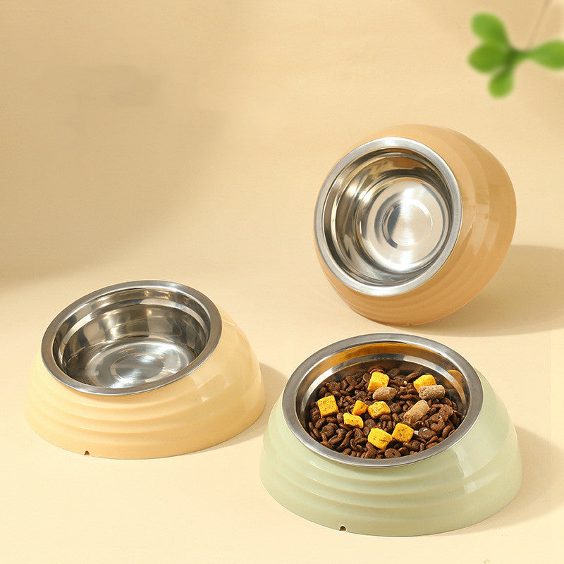 Stainless Steel Pet Bowl with Base