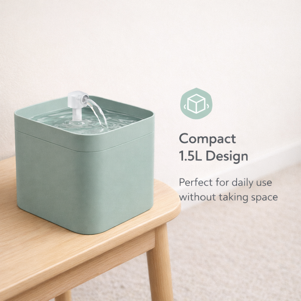 Live Water Filter Pet Water Fountain (1.5L)