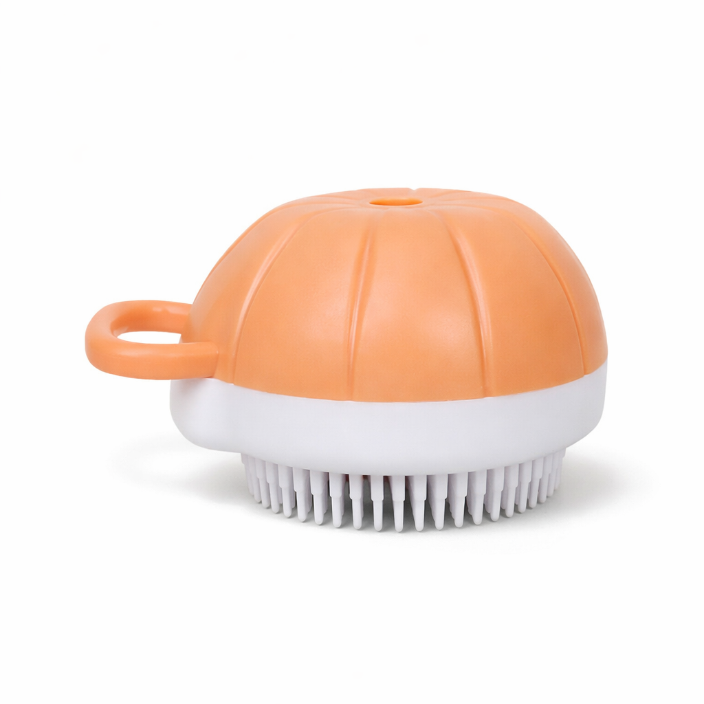 Pet Bath Scrubber with Shampoo Dispenser