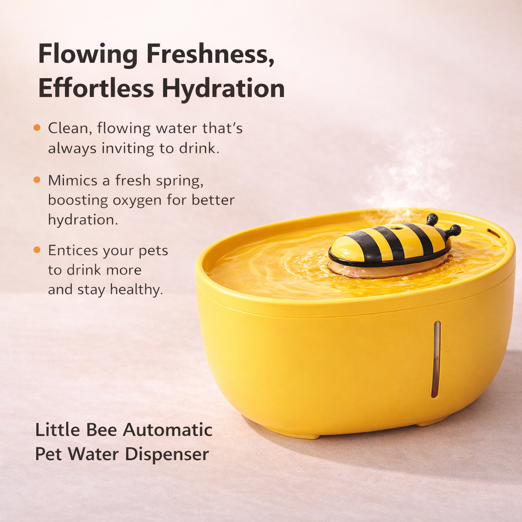 Little Bee Automatic Pet Water Dispenser – Silent Filtered Flow for Pets