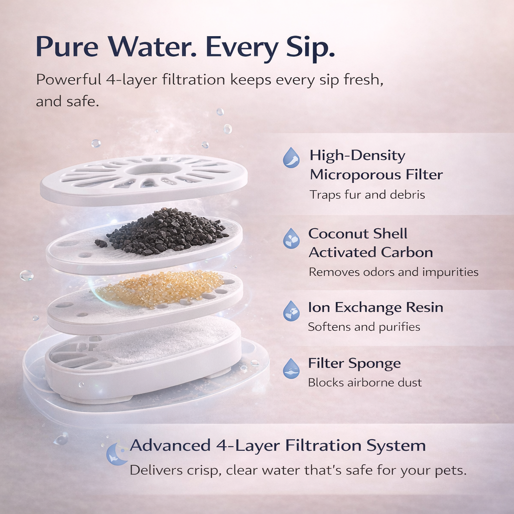 Little Bee Automatic Pet Water Dispenser – Silent Filtered Flow for Pets