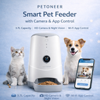 Petoneer Smart Pet Feeder with Camera & App Control 3.7L