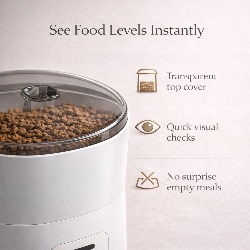 Automatic Pet Feeder  4L - Dual Power System