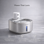 Petwant Smart Stainless Steel Pet Water Dispenser (3L)