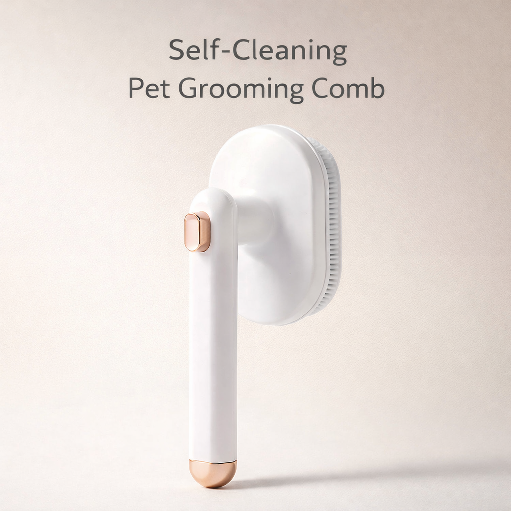 Self-Cleaning Pet Grooming Comb for Pets