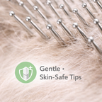 Self-Cleaning Pet Grooming Brush with Built-in Mist Spray