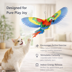 Hanging Flapping Parrot Toy for Pets