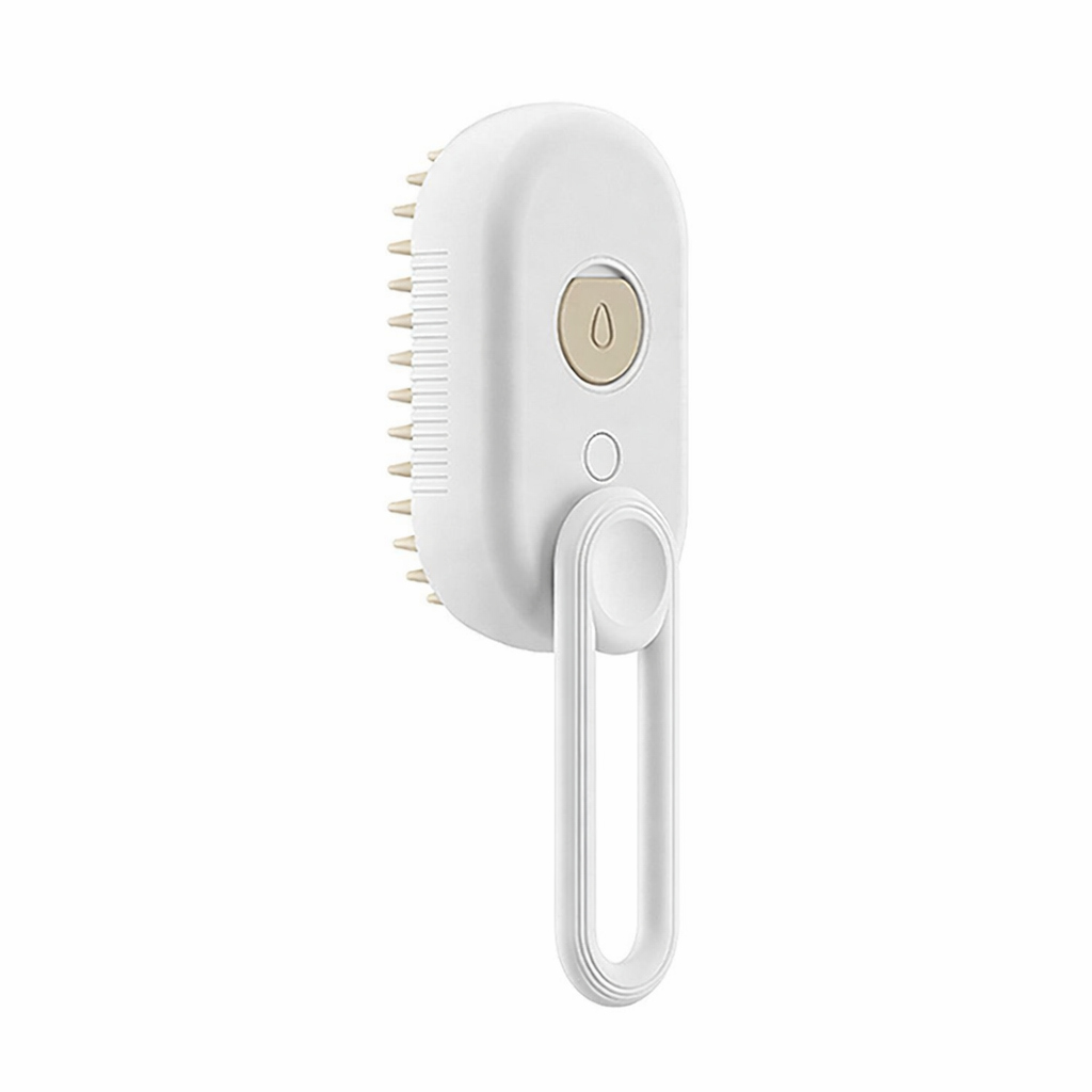 Rechargeable Steamy Pet Grooming Brush– 3-in-1 Fur Remover & Massager