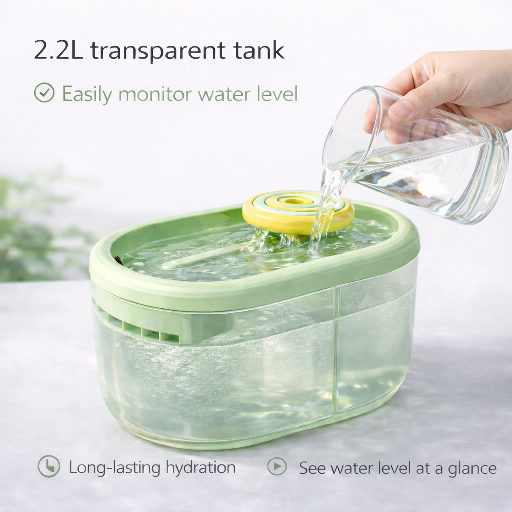Automatic Pet Water Fountain 2.2L with Smart Circulating Filter for Pets