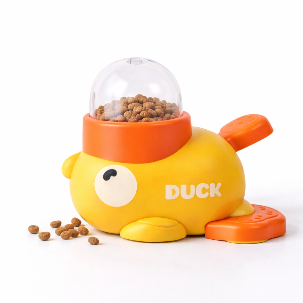 Interactive Duck Treat Dispenser Toy for Pets