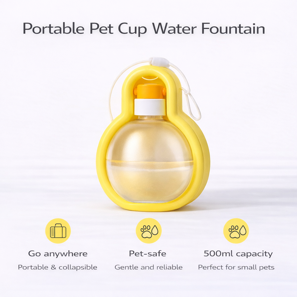 Portable Pet Cup Water Fountain
