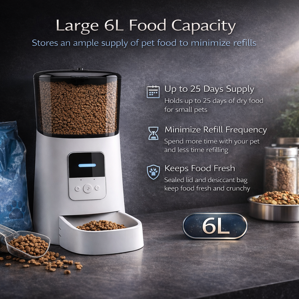 AutoServe Smart Pet Feeder 6L