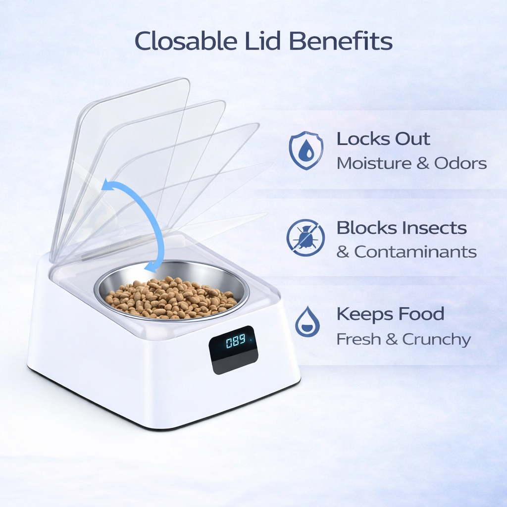 Rechargeable Pet Food Feeder 350ml