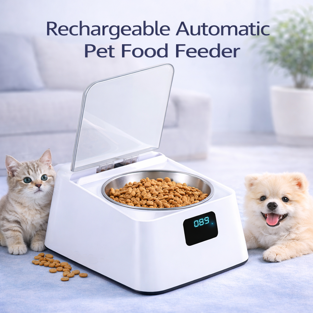 Rechargeable Pet Food Feeder 350ml