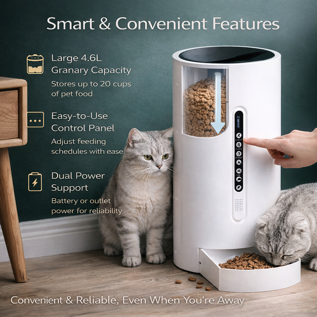 Smart Timed Pet Feeder 4.6L