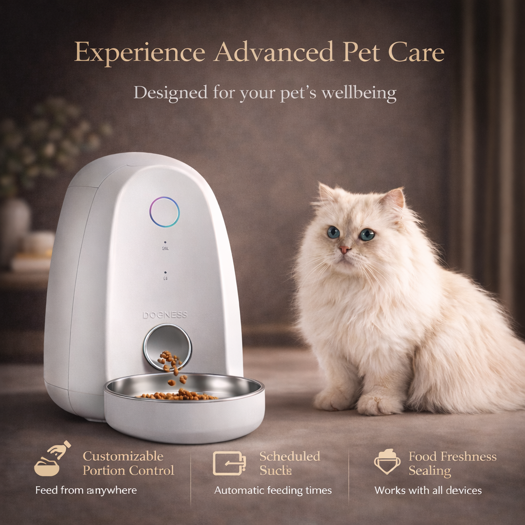 DOGNESS Smart WiFi Pet Feeder with App Control (2L)