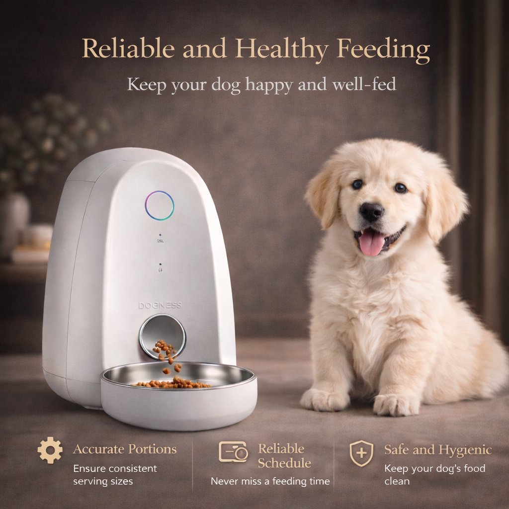 DOGNESS Smart WiFi Pet Feeder with App Control (2L)