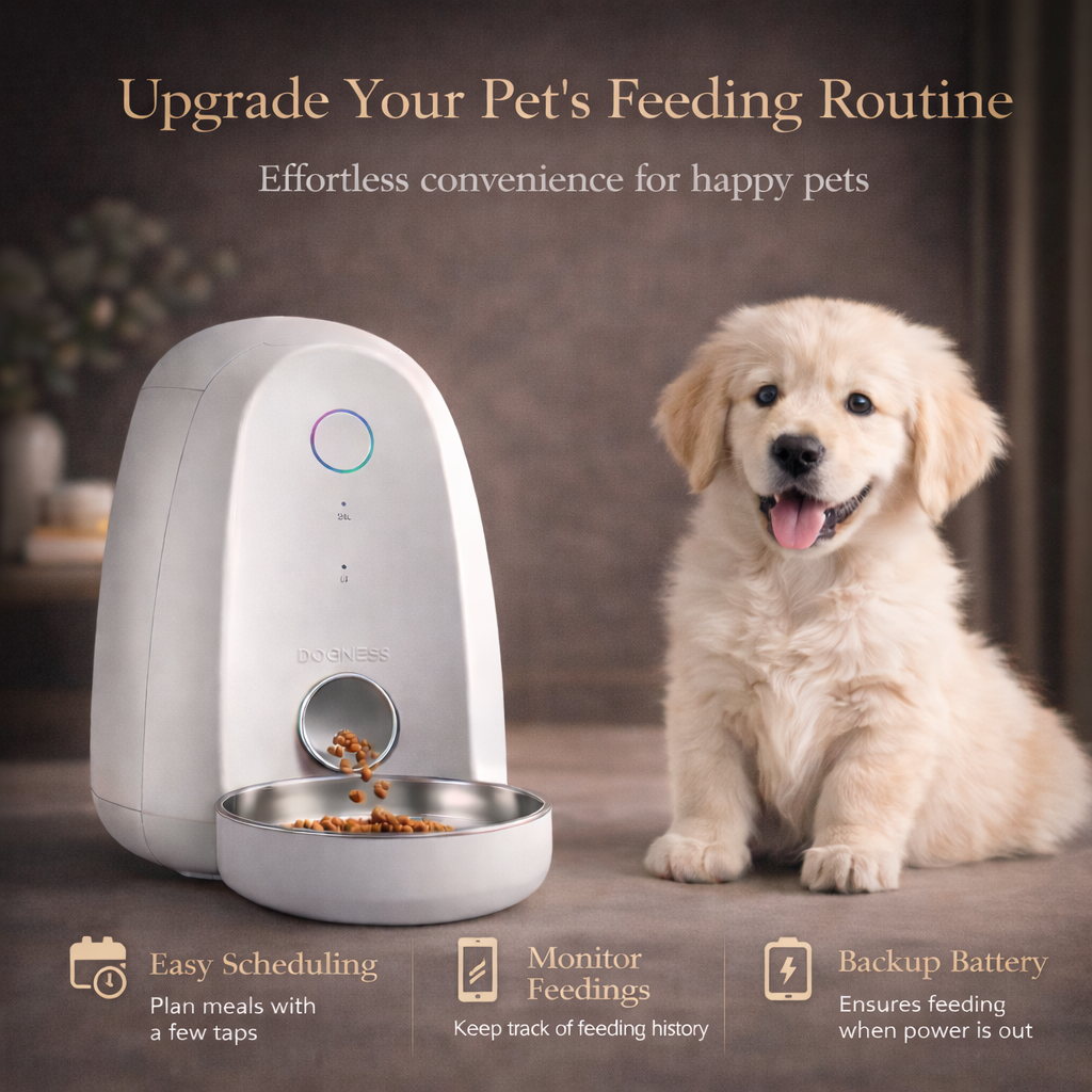 DOGNESS Smart WiFi Pet Feeder with App Control (2L)
