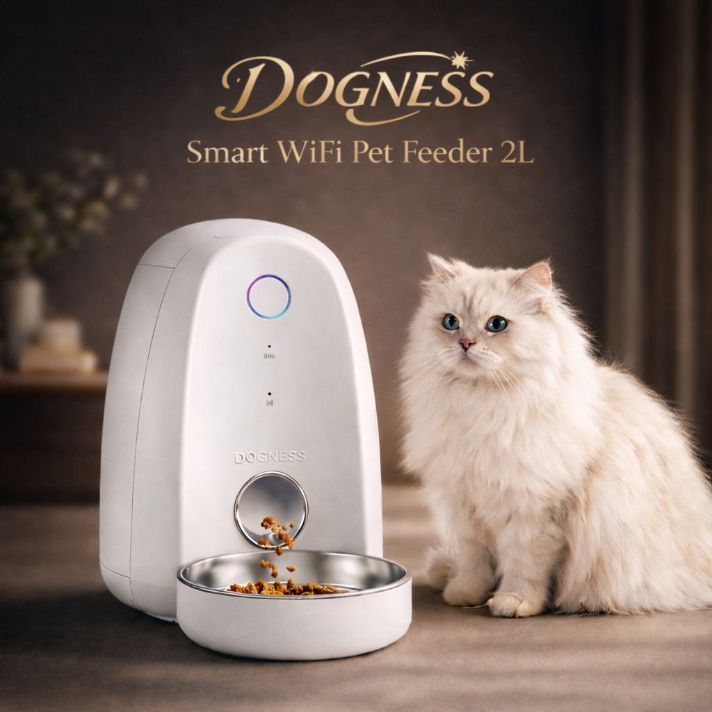 DOGNESS Smart WiFi Pet Feeder with App Control (2L)