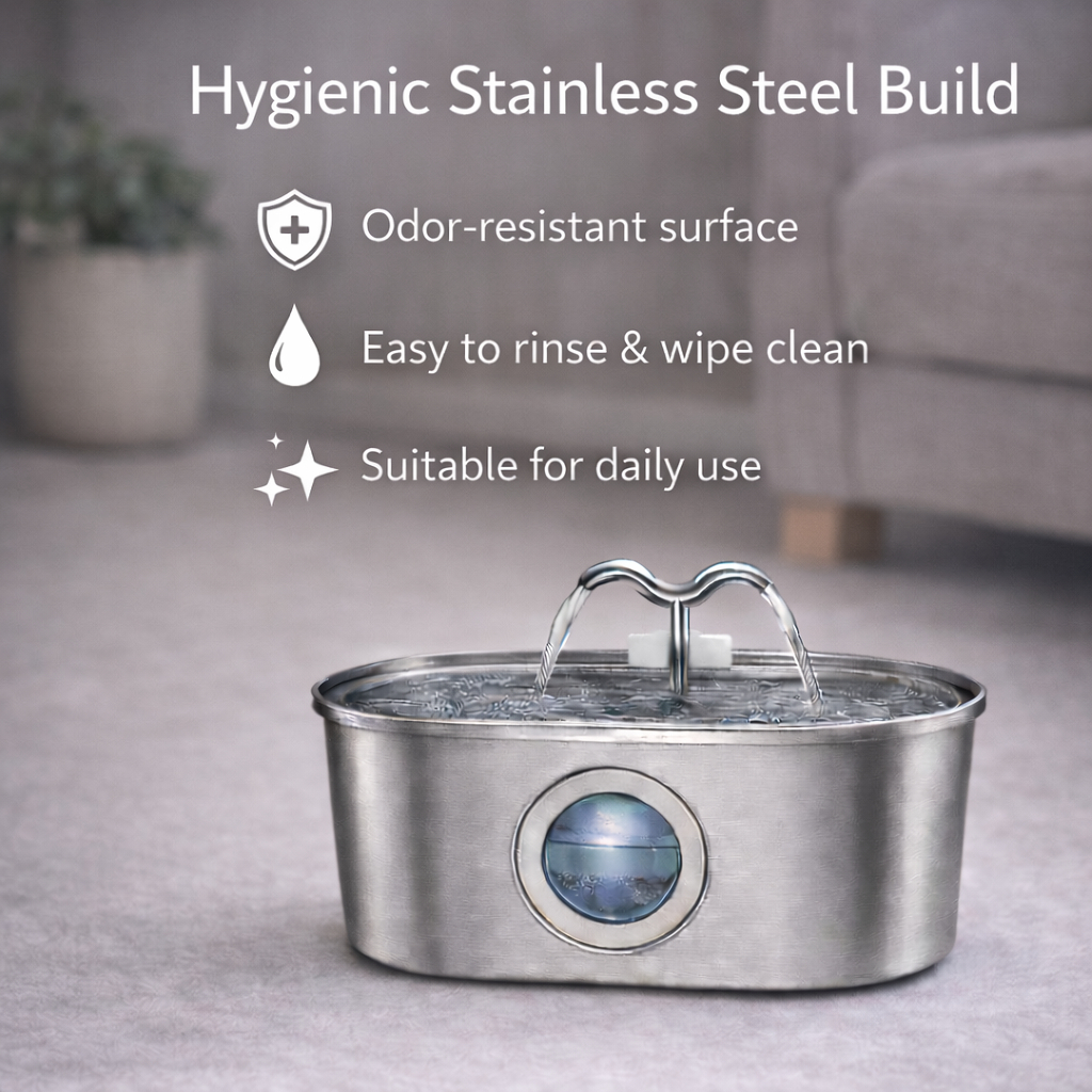 Stainless Steel Pet Water Dispenser  (2.5L)