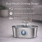 Stainless Steel Pet Water Dispenser  (2.5L)