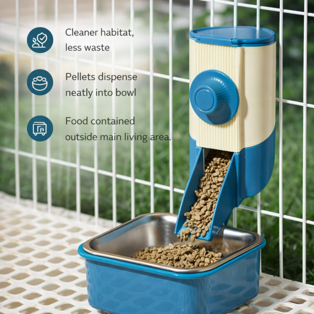 Small Pet External Food Dispenser