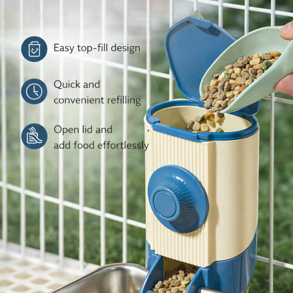Small Pet External Food Dispenser