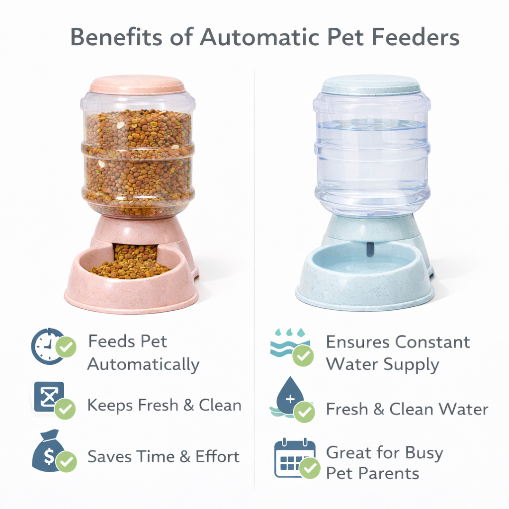 Automatic Gravity Pet Feeder or Water Dispenser 3.8L