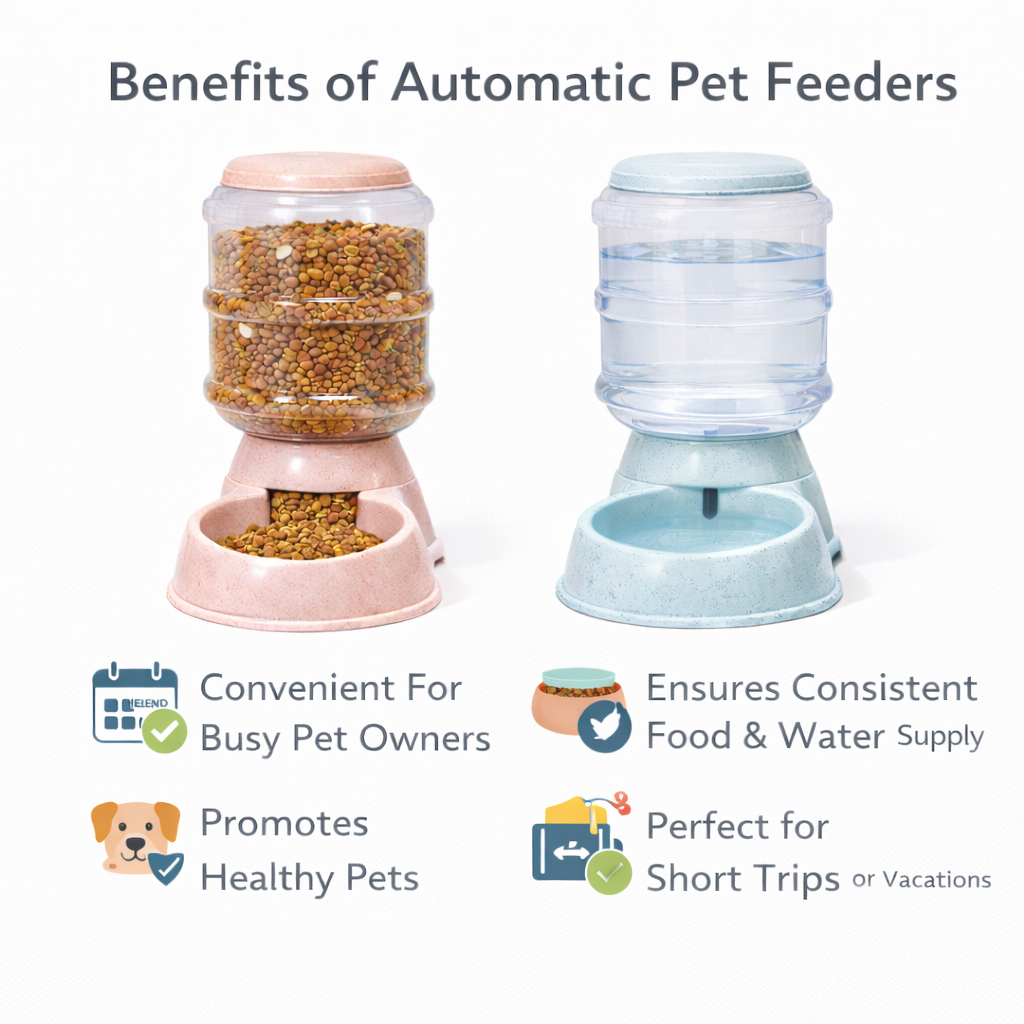 Automatic Gravity Pet Feeder or Water Dispenser 3.8L