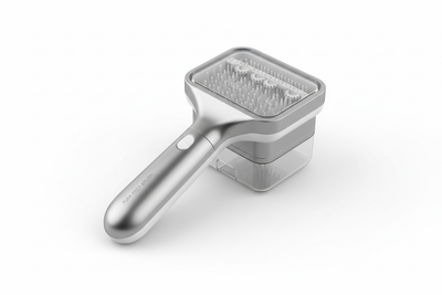 automatic pet fur removing brush