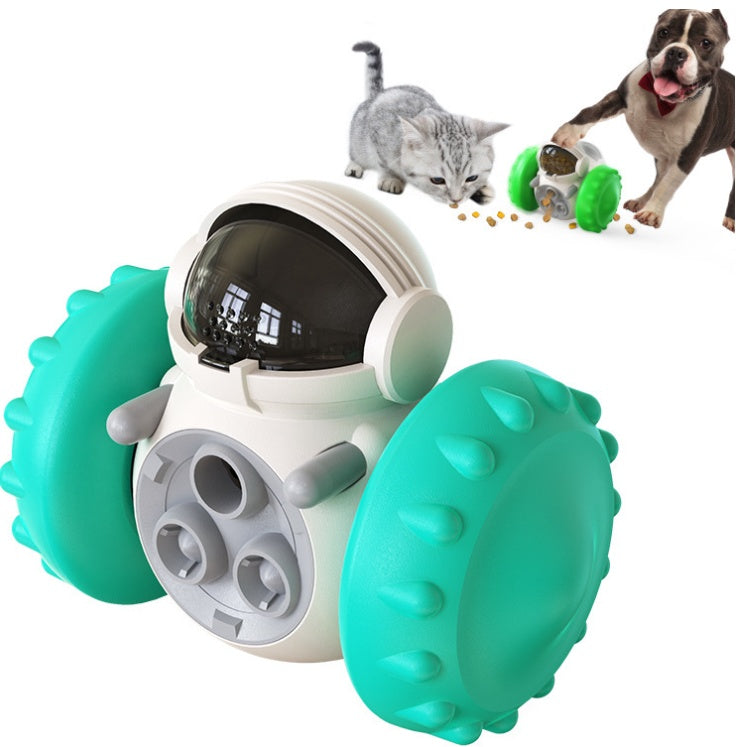 Interactive Rolling Slow Feeder Robot for Treats & Play
