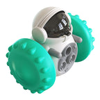 Interactive Rolling Slow Feeder Robot for Treats & Play