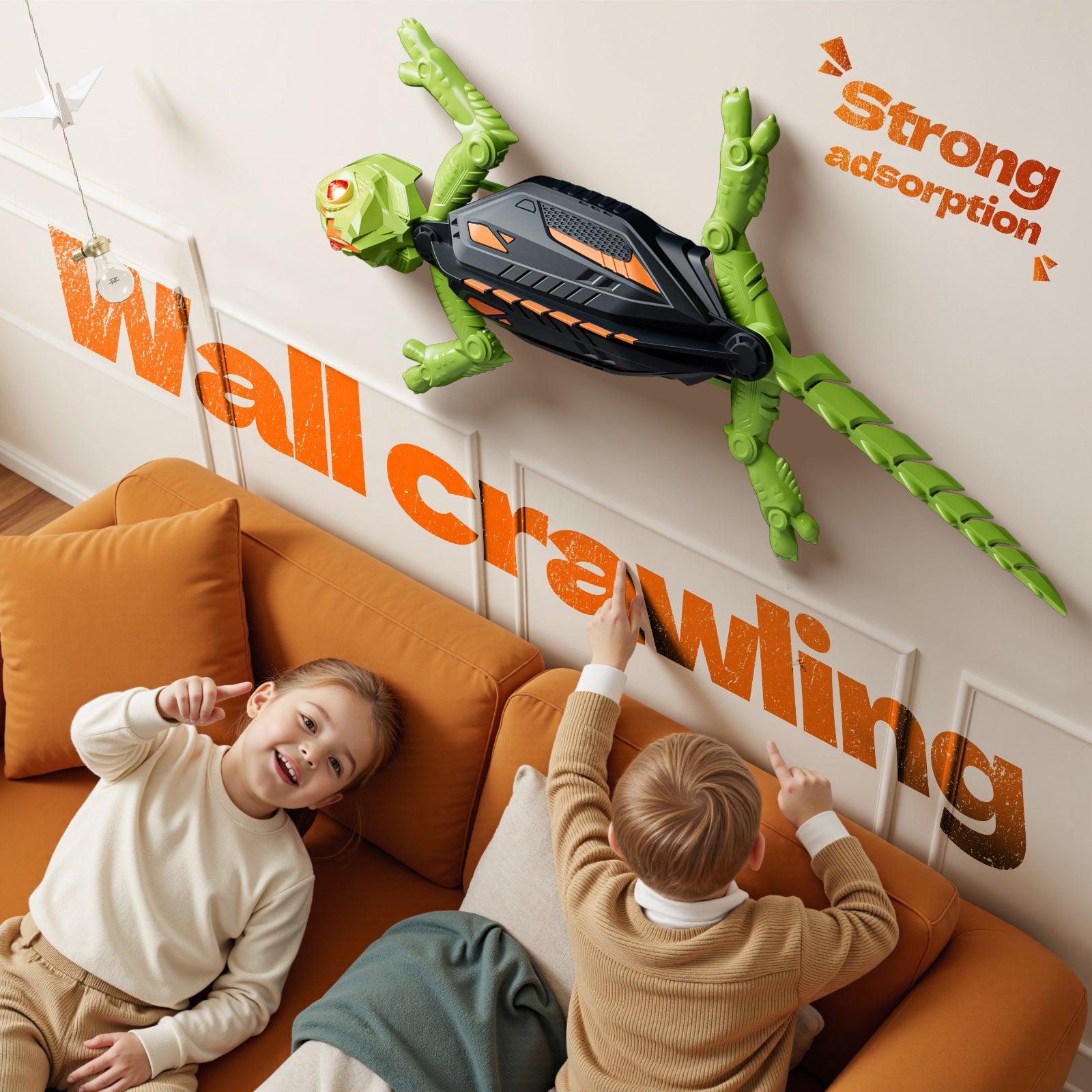 Remote Control Wall-Climbing Lizard Toy for Pets